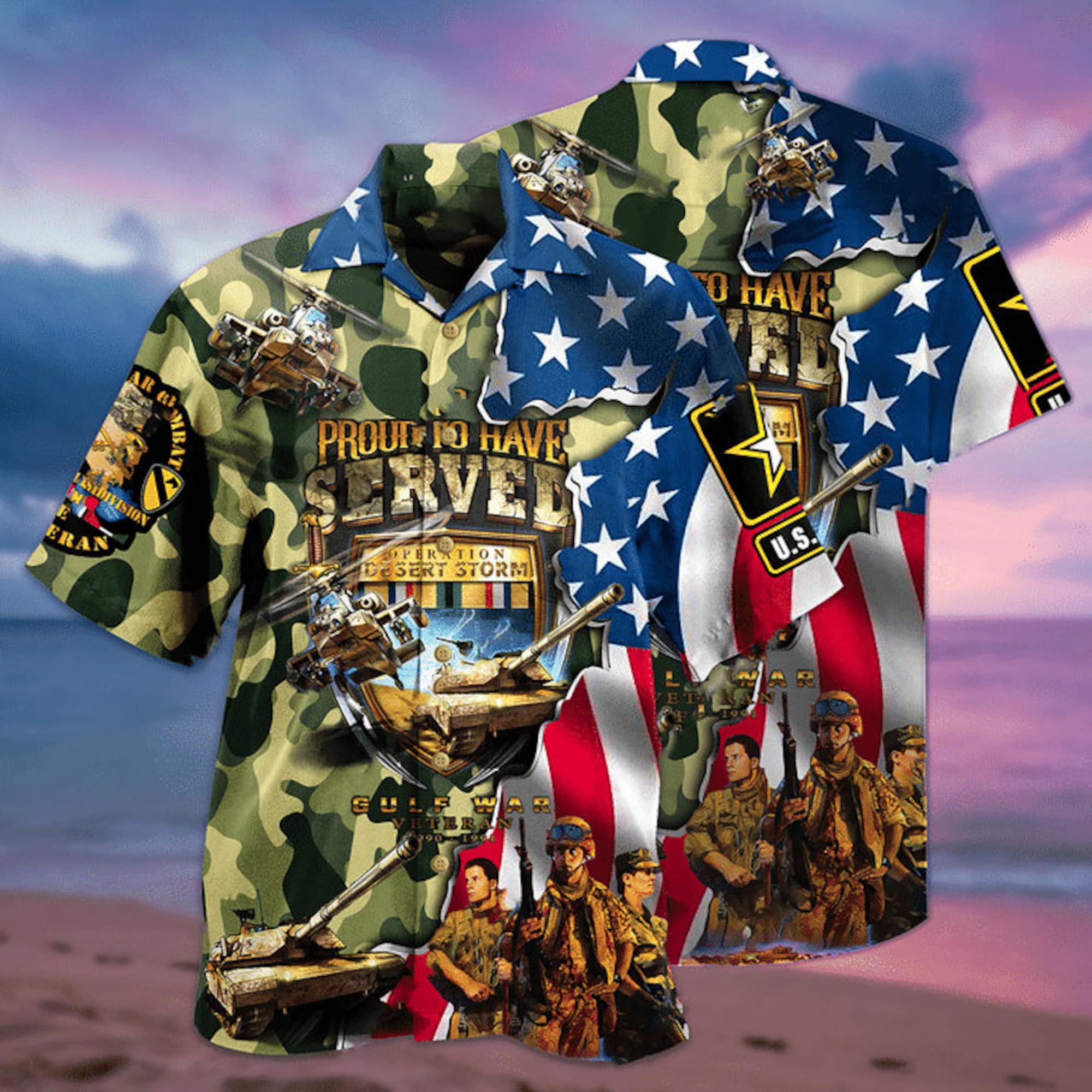 America Veteran War And Peace Hawaiian Shirt
